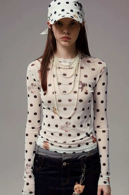 Slim Fit Short Length Animal Print Blouse