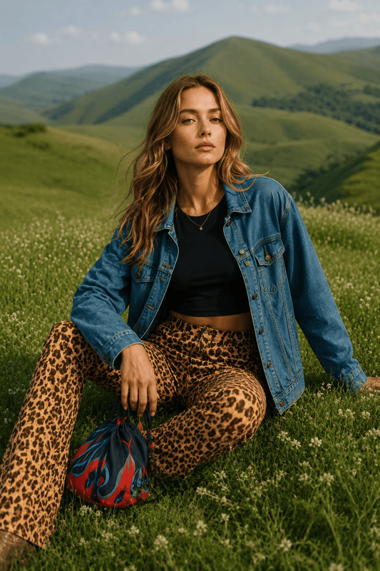Leopard Print Flare Pant