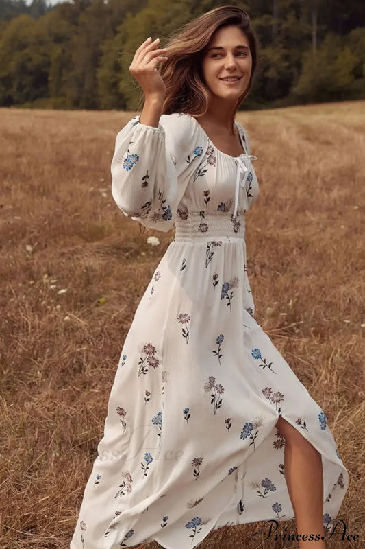 100% Cotton White Maxi Dress