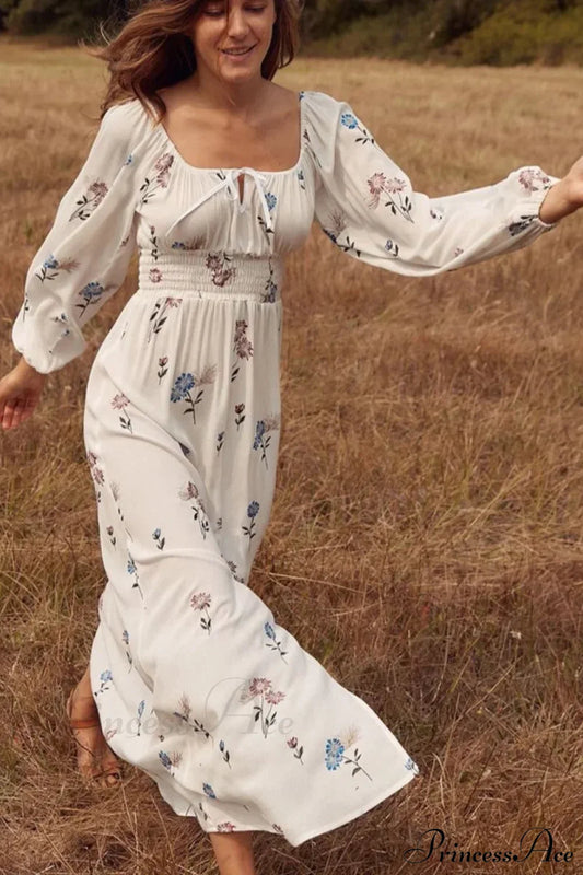 100% Cotton White Maxi Dress