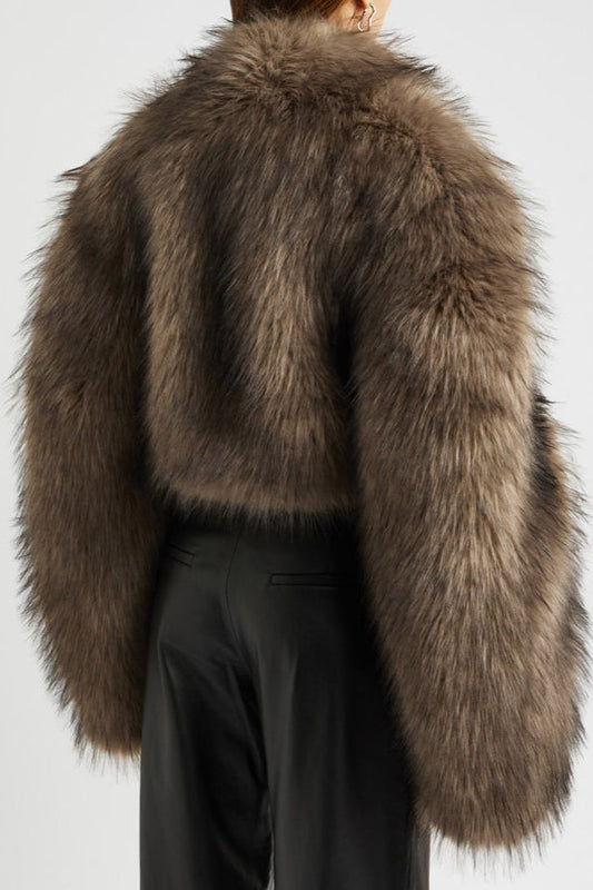 Vintage Faux Fur Short Coat