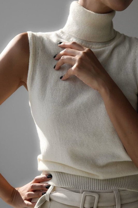 Slim Turtleneck Knit Top