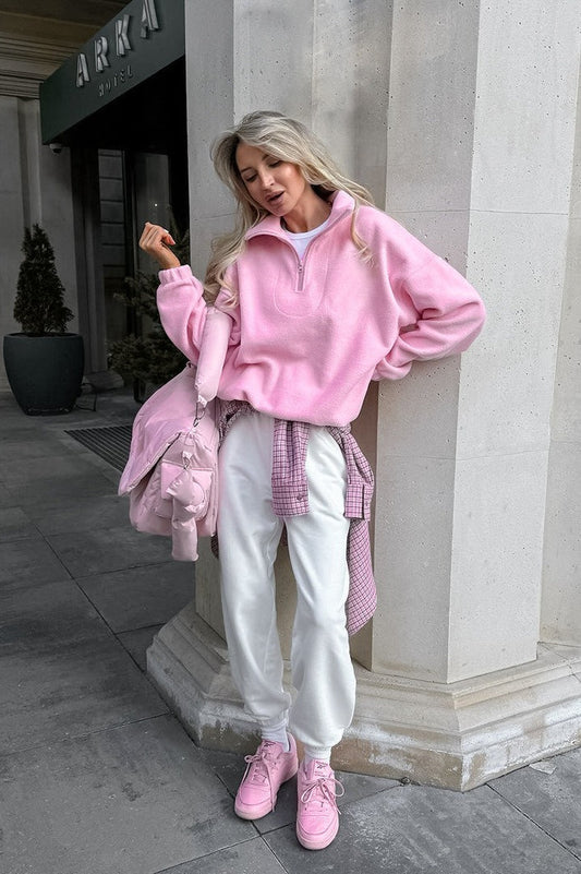 Oversized Fleece Collar Hoodie