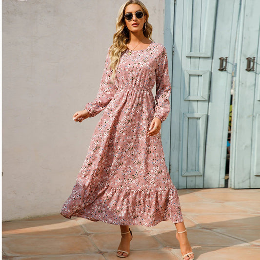 Bohemian Women鈥檚 Chiffon Floral Maxi Dress