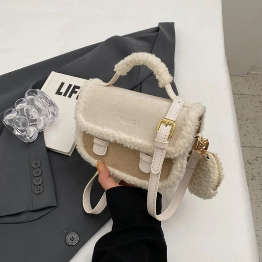 Winter Plshoph Small Square Crossbody Handbag