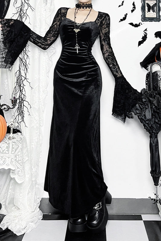 Velvet Vintage Gothic Dress