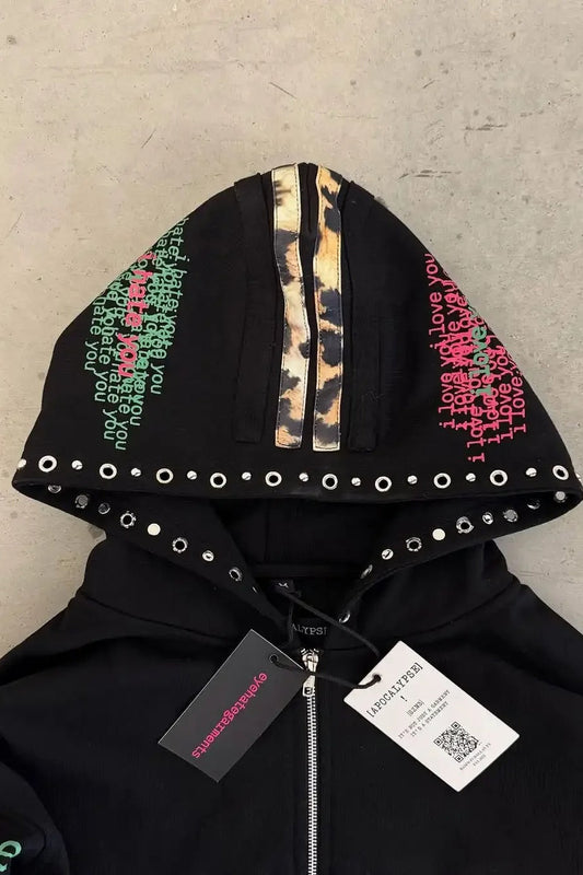 Casual Leopard Print Hoodie