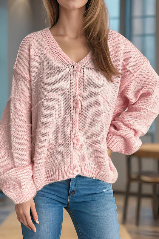 Relaxed V-Neck Cardigan