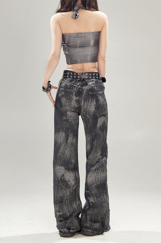 Black Vintage High Waisted Denim Jeans