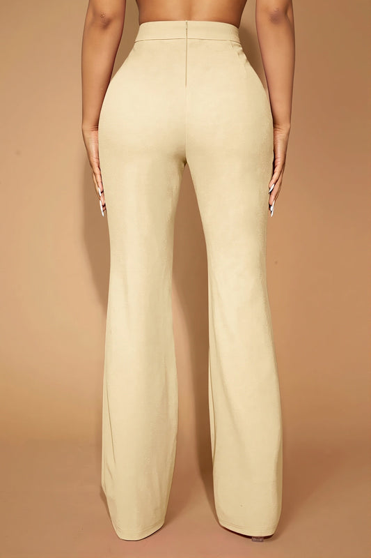 High Waist Business Straight Leg Pants