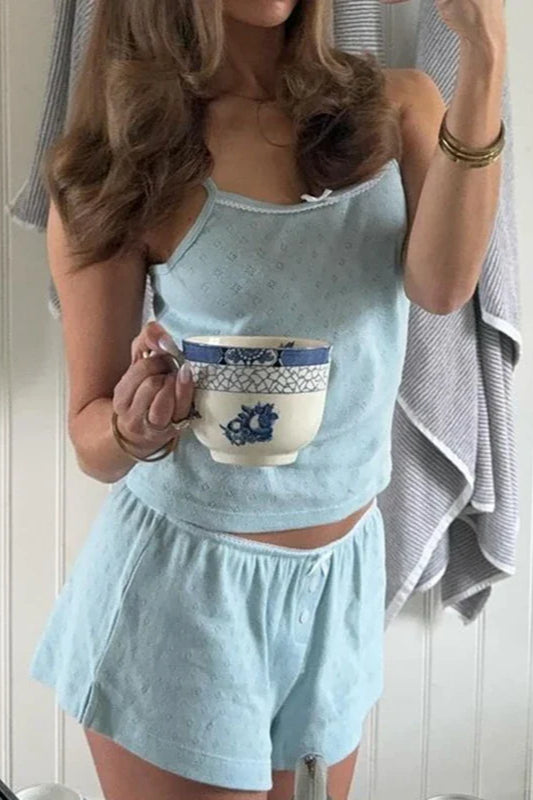 Sleeveless Crop Cami Lounge Set