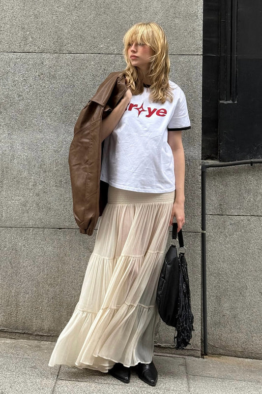 Fashion Patchwork Long Skirt