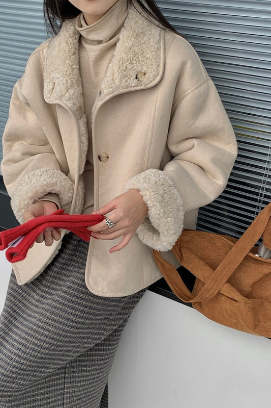 Soft Lapel Reversible Fur Coat