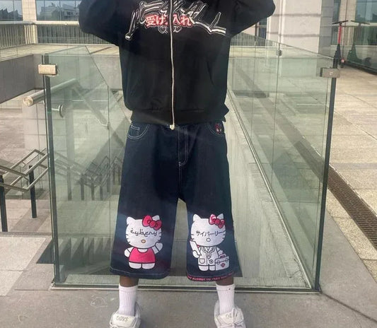 Comic Pictorial Denim Short