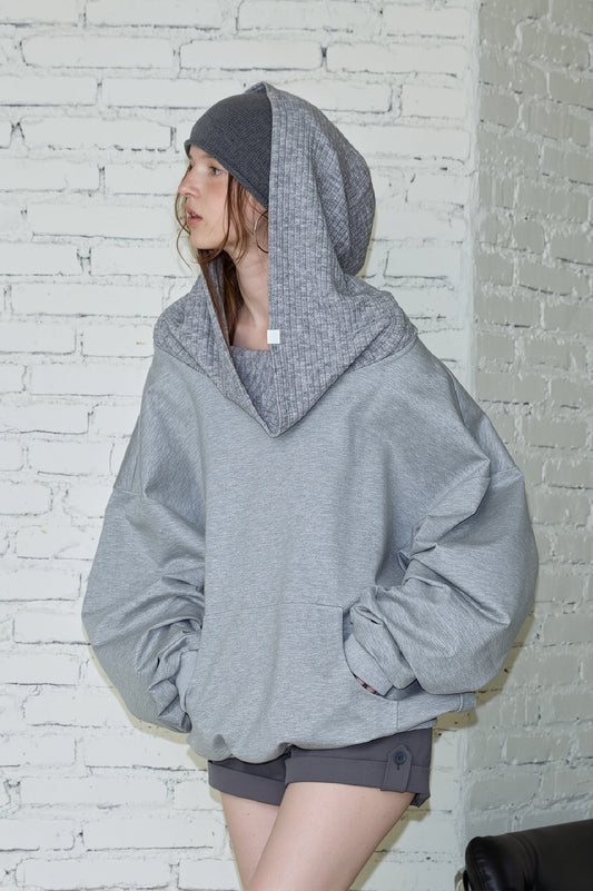 Convertible Off Shoulder Pullover Sweatshirt