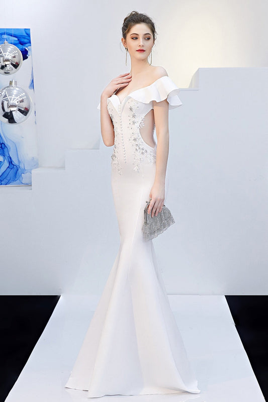 Elegant Off Shoulder Bodycon Formal Dress