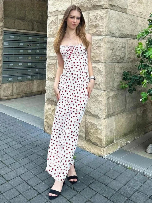 Trendy Floral Bow Bandage Bodycon Streetwear Dress
