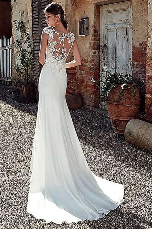 Long Sleeve Mermaid Sexy Wedding Dress