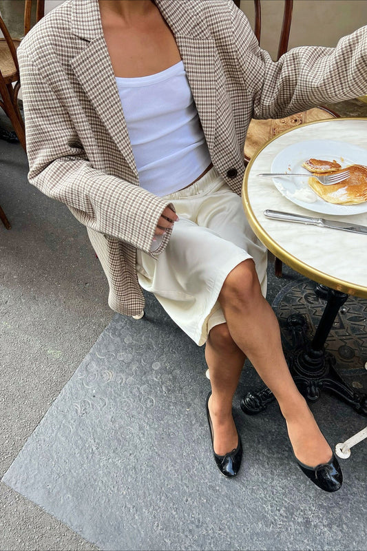 Chic Vintage Plaid Bshopiness Blazer Coat