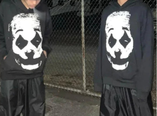 Clown Graphic Oversized Hoodie