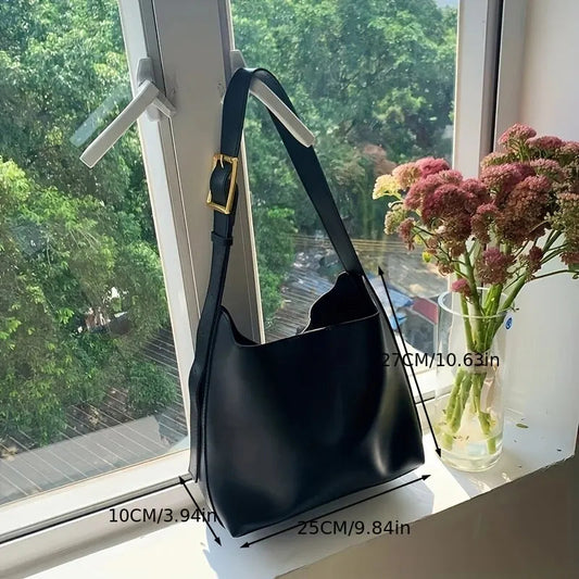 All-Match Minimalist PU Leather Shoulder Bag