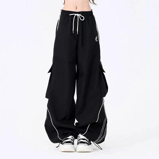 Vintage Stripe Hip Hop Cargo Pants