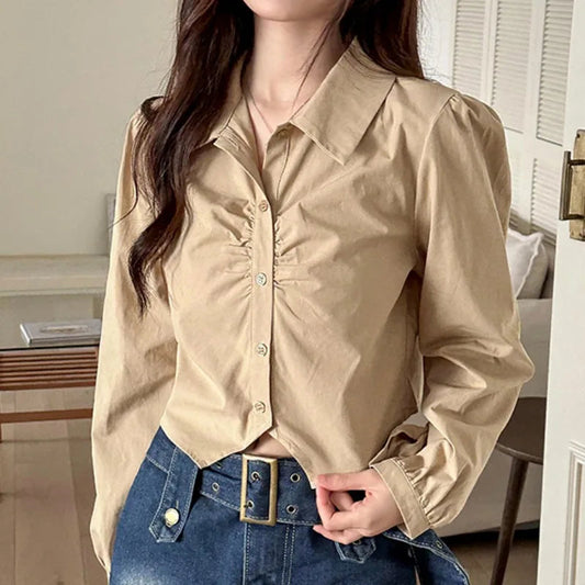 Sexy V-neck Short Sleeve French Style Bloshope