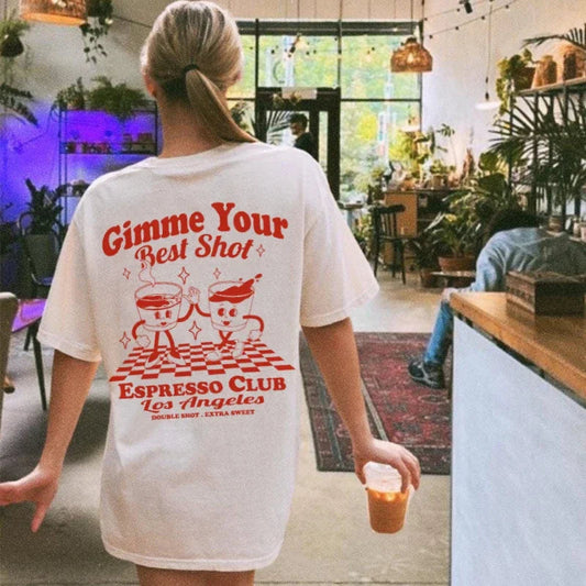 Best Shot Espresso Funny Coffee T-shirt