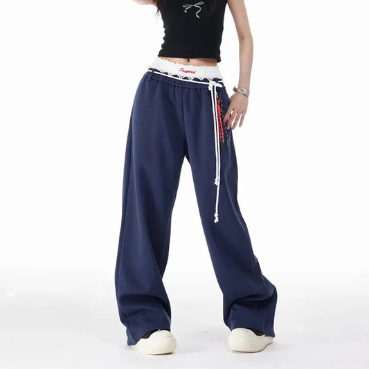 Harajuku Loose Wide-Leg High-Waisted Dance Pant