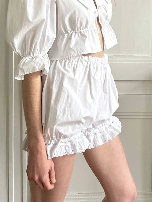 Ruffled Bubble Lounge Short