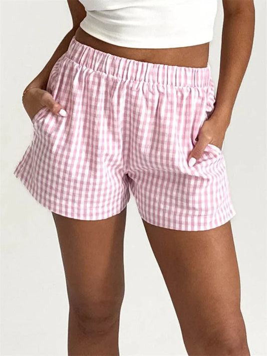Plaid Pocket Lounge Short
