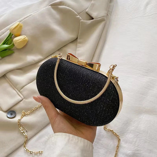 Pink Bling Sequins Evening Designer Luxury Crossbody Clutch Bag