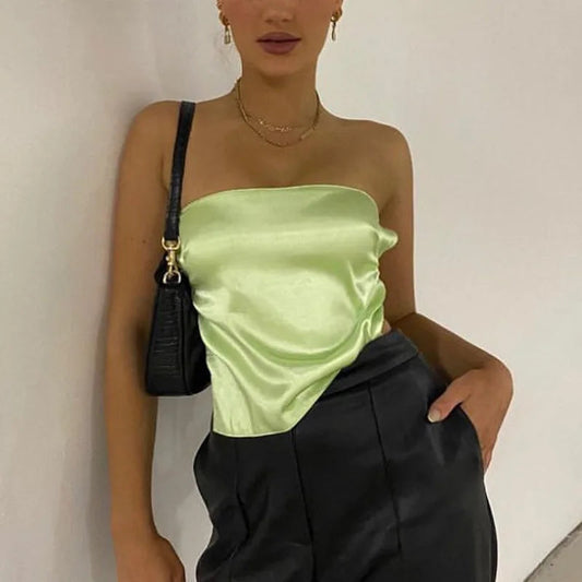 Strapless Bandage Bshoptier Crop Top