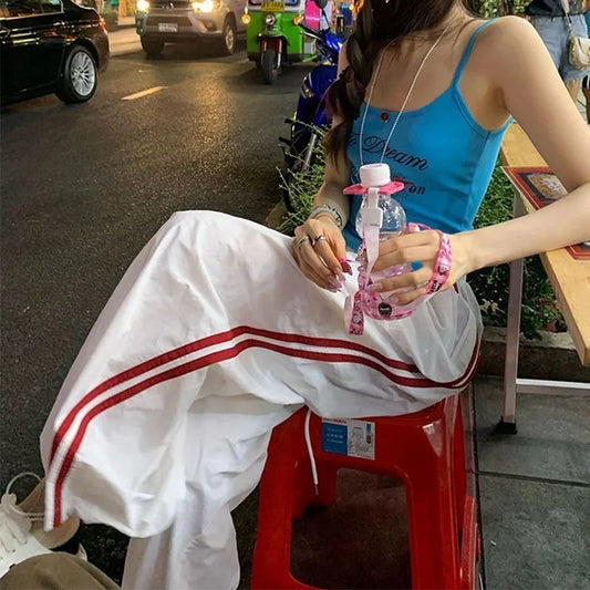 Striped Vintage Wide Leg Pants