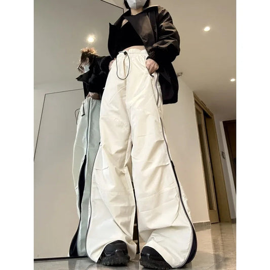 Y2K Wide Leg Cargo Sweatpants Pants