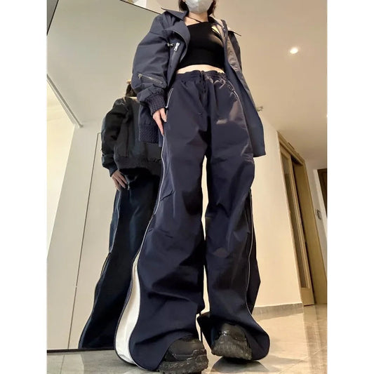 Y2K Wide Leg Cargo Sweatpants Pants