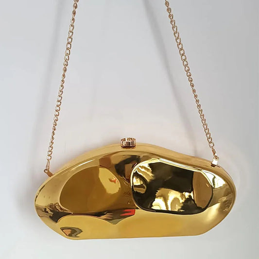 Acrylic Geometric Shape Evening Wristlet