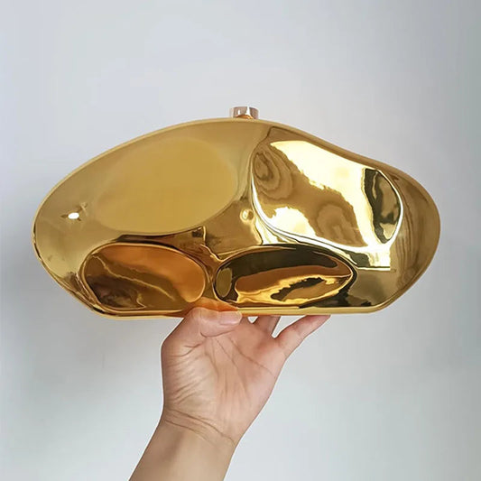 Acrylic Geometric Shape Evening Wristlet