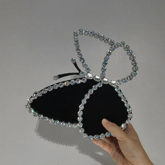 Luxury Diamonds Butterfly Party Evening Clutch Bag