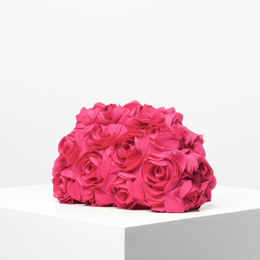 Elegant Rose Wedding Party Clutch Wristlet