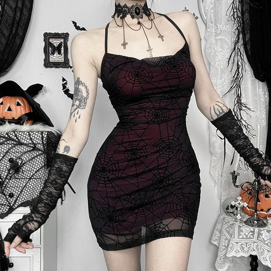 Spider Web Sshoppend Mini Attire