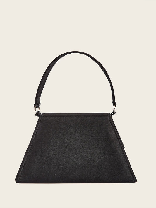 Elegant Silk Rhinestone Bow Wedding Clutch Bag