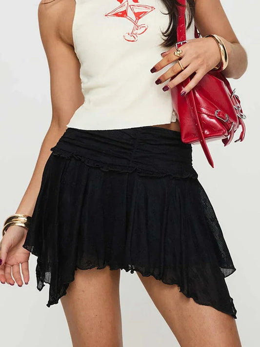Fairy Grunge Layered Ruffle Skirt