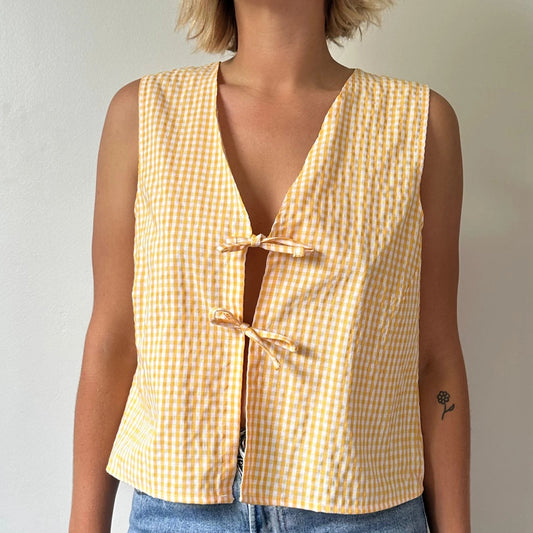 Tie-Front Lace Camis Crop Top