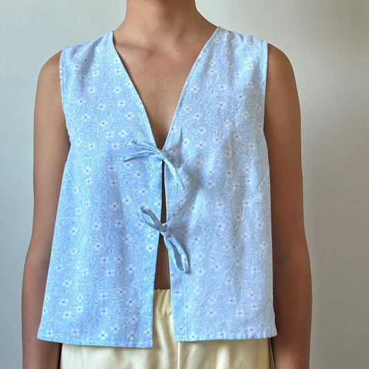 Gingham Tie Front Crop Top