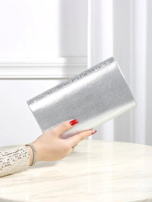 Bling Shiny Elegant Envelope Clutch Party Wedding Bag