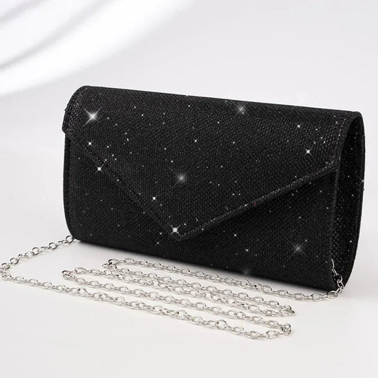 Glitter Envelope Evening Clutch Women's Day Wedding Party Crossbody Bag
