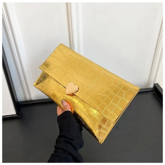 Golden Evening Banquet Clutch Wristlet