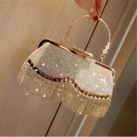 Luxury Diamond Party Evening Wedding Clutch Bag