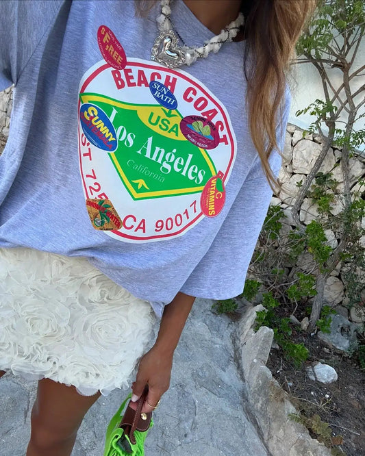 Harajuku Passionate Logo Graphic T-shirt